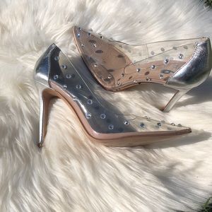 Clear high heels size(8)🔥